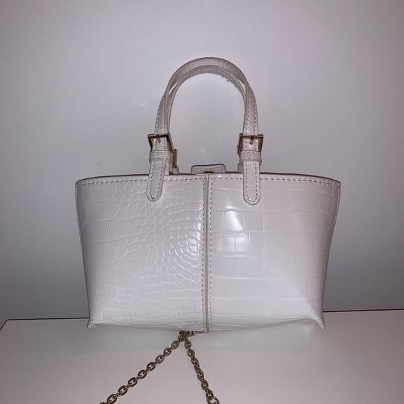 White mini bags, imitation crocodile skin - Picture 3 of 3